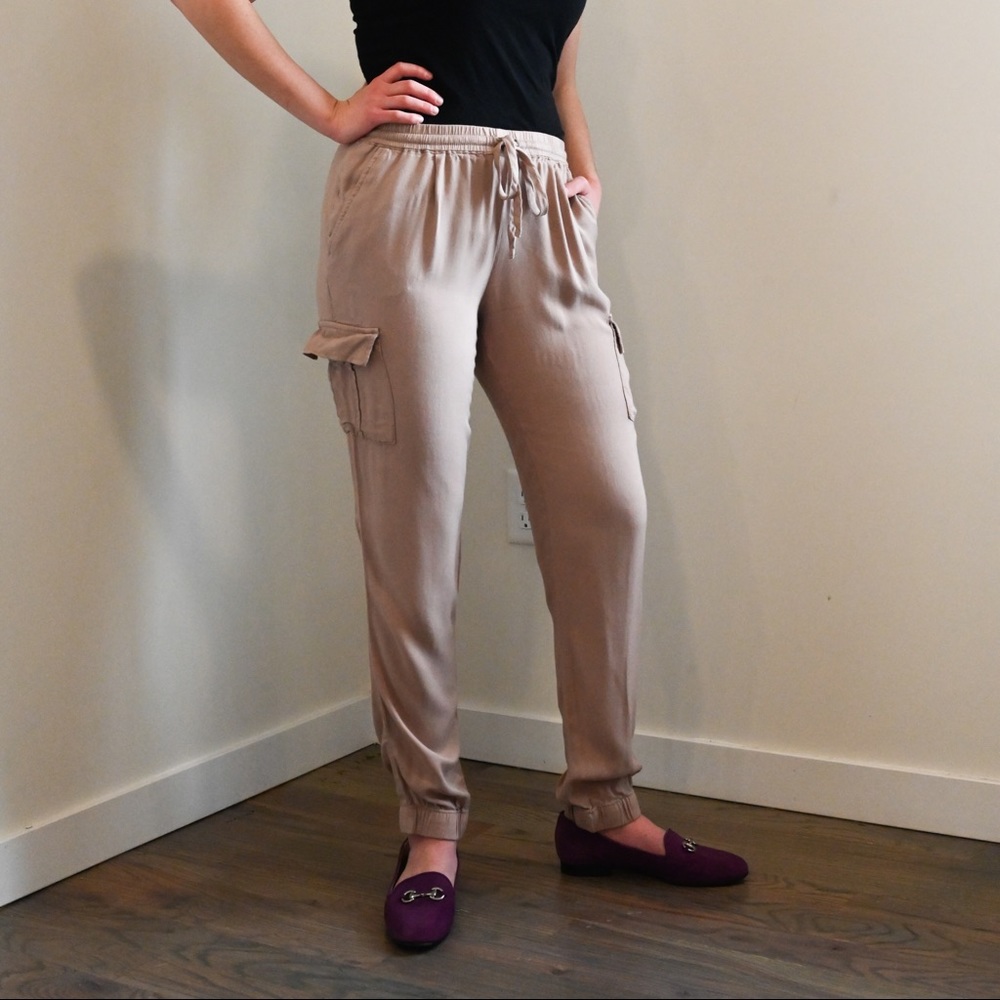 Tan jogger pants